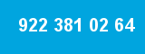 922 381 02 64 922 381 02 64